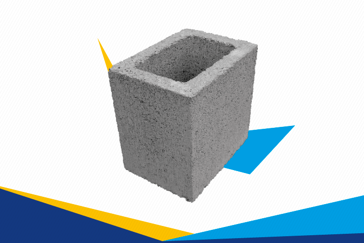 MEIO BLOCO DE CONCRETO